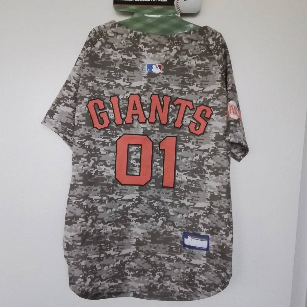 San Francisco Giants Pet Camo Jersey Size XL